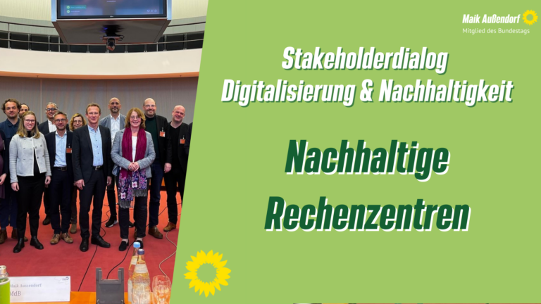 Erstes Treffen des Stakeholderdialogs Digitalisierung & Nachhaltigkeit zu Rechenzentren