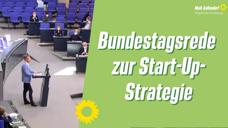 Bundestagsrede zur Start-Up-Strategie