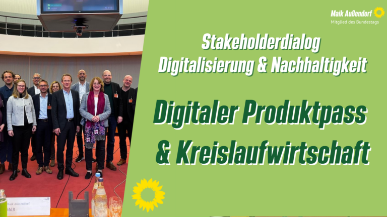 Stakeholderdialog Digitalisierung & Nachhaltigkeit: der digitale Produktpass & Kreislaufwirtschaft