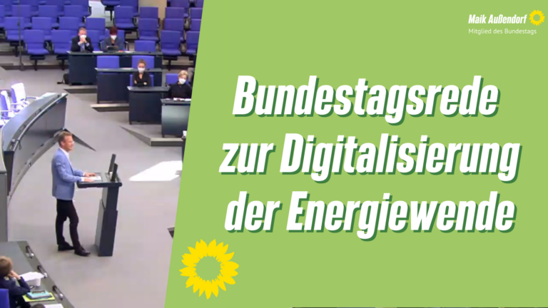 Bundestagsrede zur Digitalisierung der Energiewende