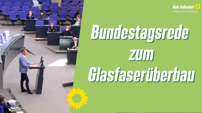 Bundestagsrede zum Glasfaserüberbau