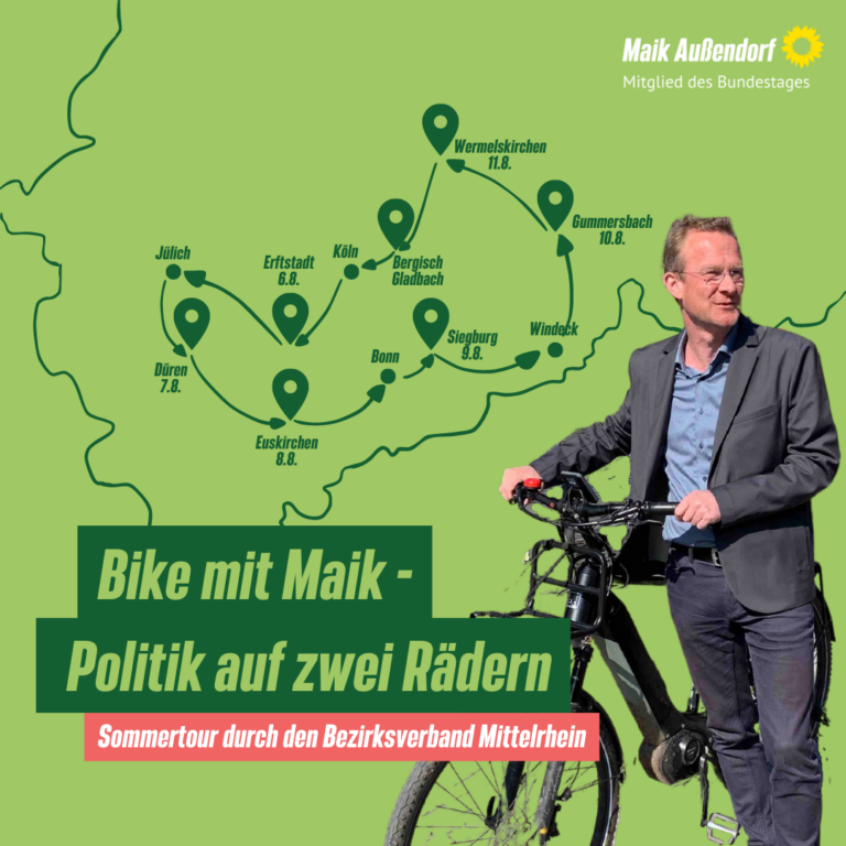 Bike mit Maik – Politik auf zwei Rädern: Sommertour durch den Bezirksverband Mittelrhein